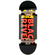 Blackriver Complete Fingerboard 33mm Wide Low - RiverLabel Letters Design Mini Skateboard Pro Setup