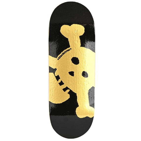Blackriver Fingerboard Deck - Gold New Skull 33mm