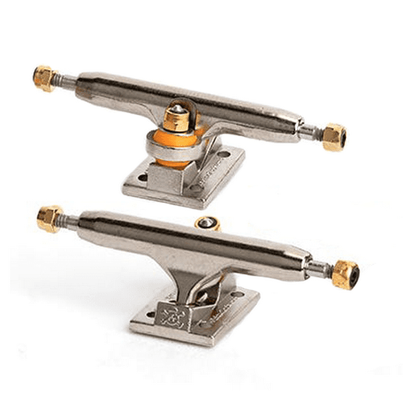 Blackriver Fingerboard Trucks - Dual Bearing Edition - 34mm - Silver and Silver
