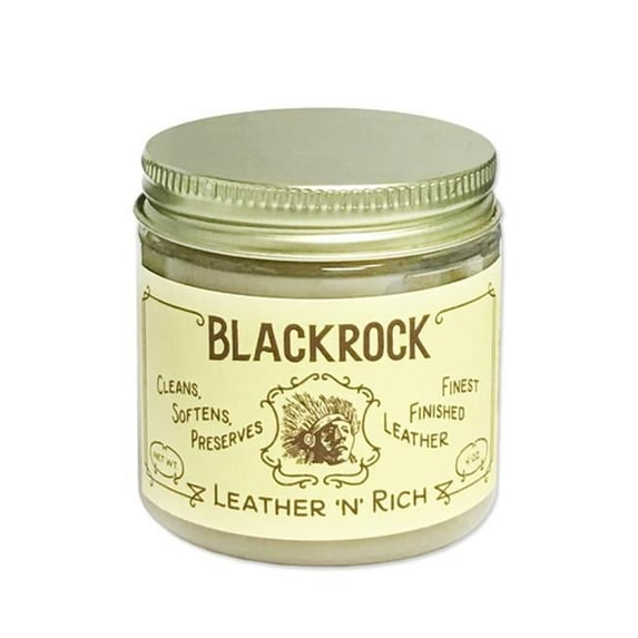 Blackrock Leather 'N' Rich Leather Cleaner Cream, 4 oz, Multicolor