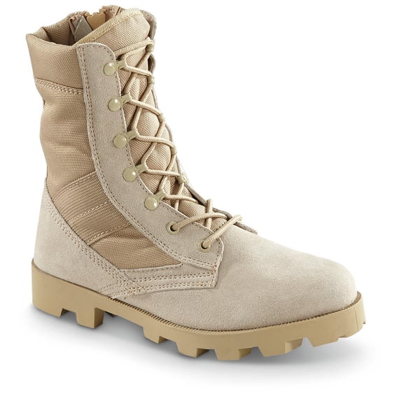 Blackrock Men's Side Zip Jungle Boots Tan 12D (Medium)