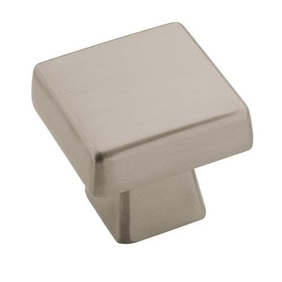 Blackrock Square Knob - Satin Nickel