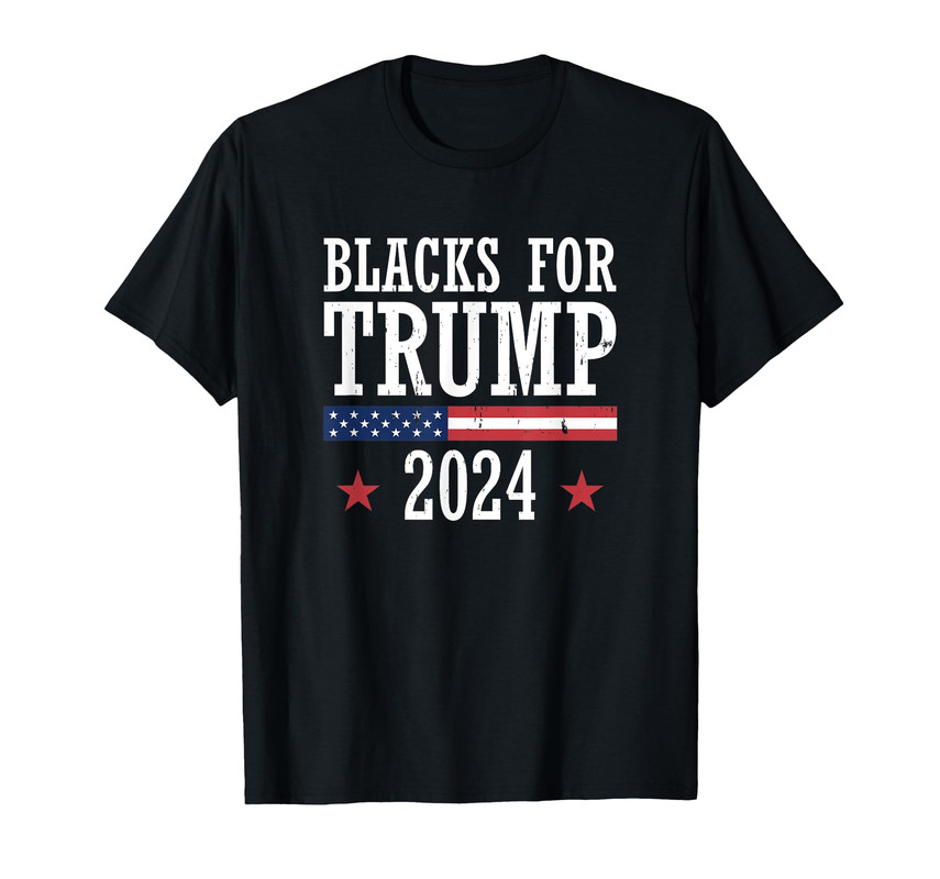 Blacks For Trump 2024 Presidential Election Republican TShirt