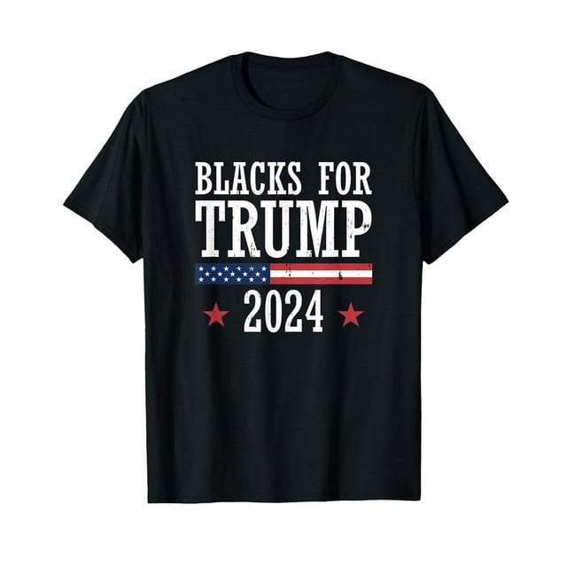 Blacks For Trump 2024 Presidential Election Republican TShirt