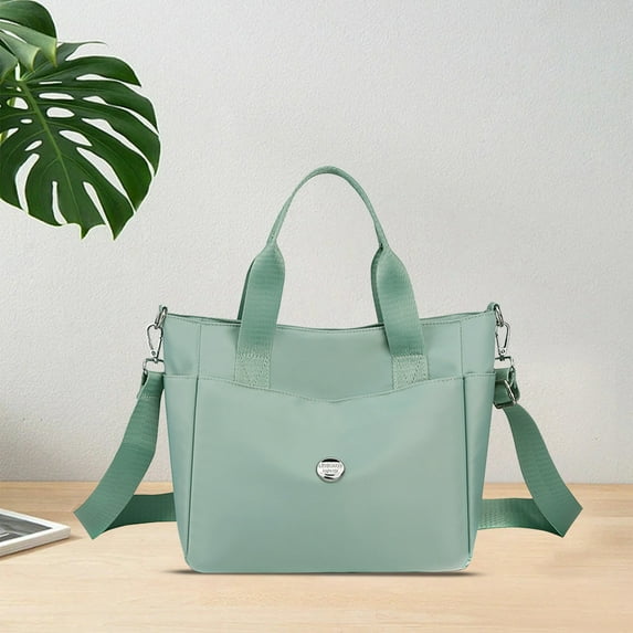 Latrodar Messenger Bag Large Capacity Purpose Casual Hand Shoulder Bag,, Suitable For Traveling, Fitness, Shopping Light Gree Art&Crafts 8.4x1.2 Inch