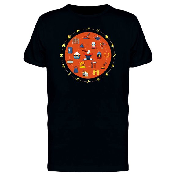 Blacksmith Items In A Circle Tee Men's -Image by Shutterstock