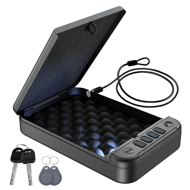 Blacksmith Portable Gun Safe for Pistol RFID Quick Access Handgun Safe