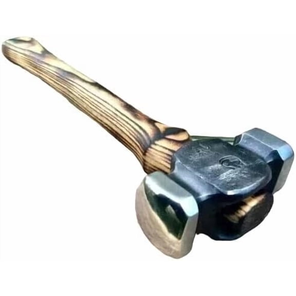 Blacksmiths 3 lb Rounding Hammer  Double Face Forging Hammer for Metalwork, Blacksmithing & Farrier Use | Hand-Forged Tool for Shaping, Bending & General Smithing$$Tools & Hardware Other