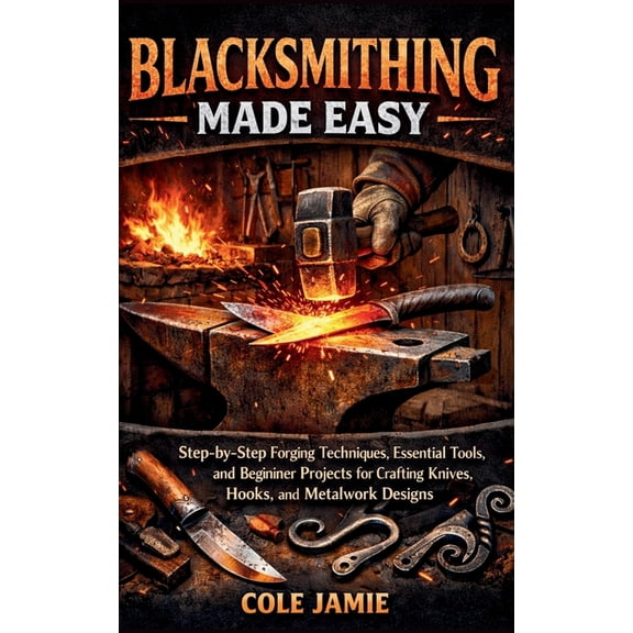 Blacksmithing Made Easy: Step-by-Step Forging Techniques, Essential Tools, and Beginner Projects for Crafting Knives, Ho, (Paperback)