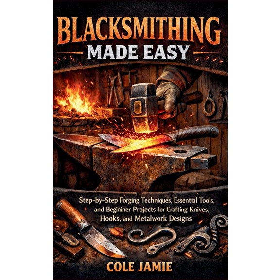 Blacksmithing Made Easy: Step-by-Step Forging Techniques, Essential Tools, and Beginner Projects for Crafting Knives, Ho, (Paperback)