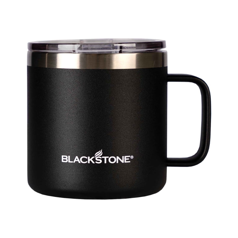 Black Stone Double Wall Vacuum Insulated Mug, 14 oz, Stainless Steel,  Black, Dishwasher Safe - Walmart.com