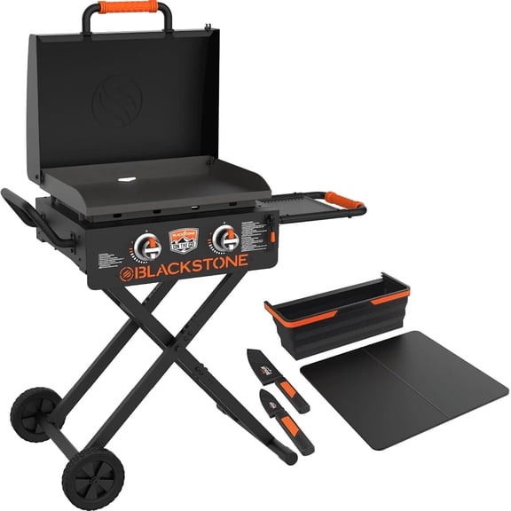 Blackstone 22 Inch Griddle - Portable Blackstone Omnivore Grill with Flexfold Legs, Includes Accessories, Seasoning, and Griddle Gloves