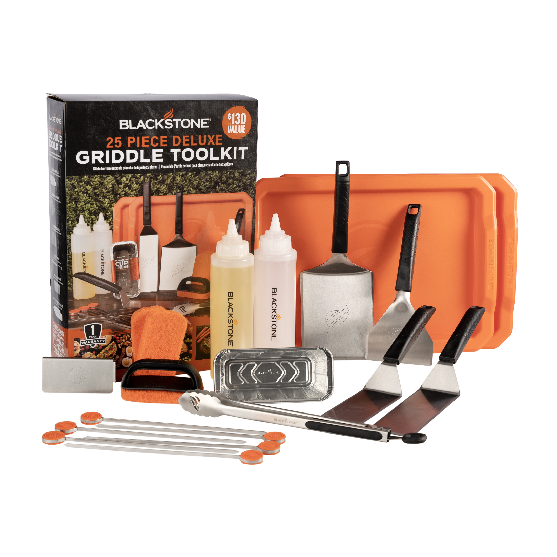 Blackstone 25 Piece Griddle Tool Kit Gift Set for Outdoor Cooking - image 1 of 13