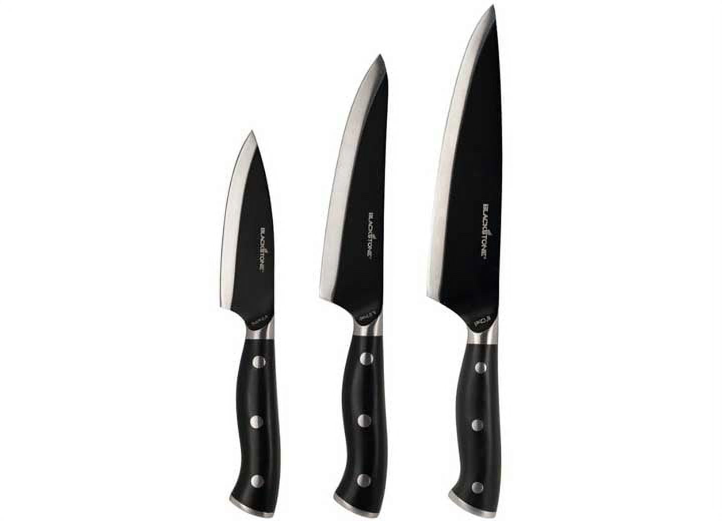 Blackstone 3Piece Knife Tool Kit Chef's, Paring, and Prep Knives Set