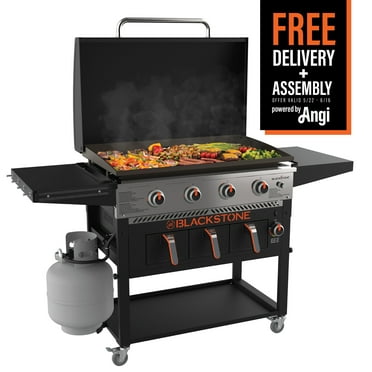 Blackstone 4-Burner 36" Propane Outdoor Griddle with Air Fryer and Hood
