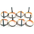 thumbnail image 1 of Blackstone 4" Egg Rings Bundle, 8 Pack - 4 Square, 4 Circle in Gray and Orange, 1 of 9