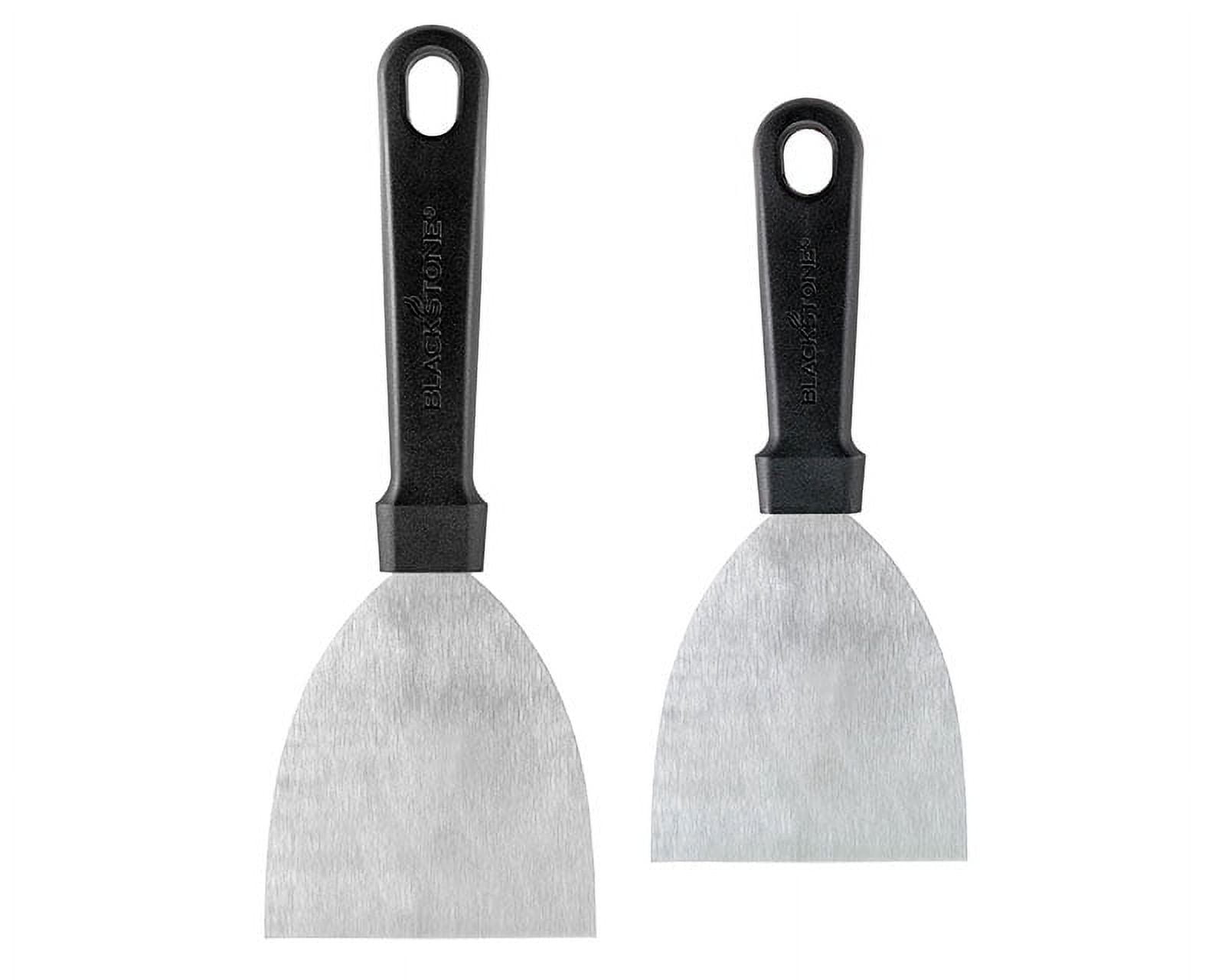 Blackstone 4" Stainless Steel Scraper Set with Plastic Handles, 2-Pack