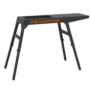Blackstone 5013 Collapsible 17" and 22" Tabletop Griddle Stand with Adjustable Legs and a Removable Side Shelf, Powder Coated Steel, Black