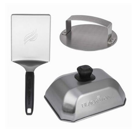 Blackstone - 3-Piece Press and Sear Smash Burger Kit with Burger Press, Burger Spatula, and Basting Dome - Silver