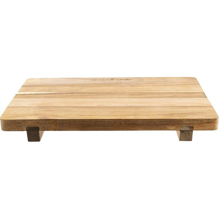 Rectangular Acacia Wood Serving Board w/ Feet