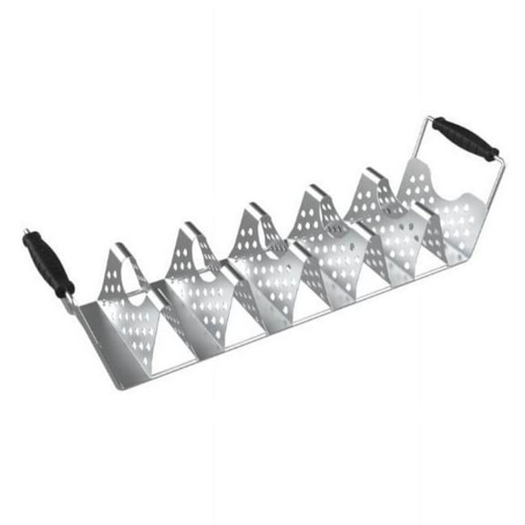 Blackstone 8060258 17 x 5 in. Taco Tray - Silver - Stainless Steel