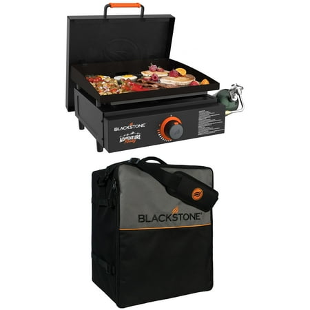 Blackstone Adventure Ready 17” Propane Griddle with Hard Cover and Protective Soft Cover