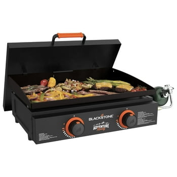 Blackstone Adventure Ready 2-Burner 22" Propane Griddle with Hard Cover in Black
