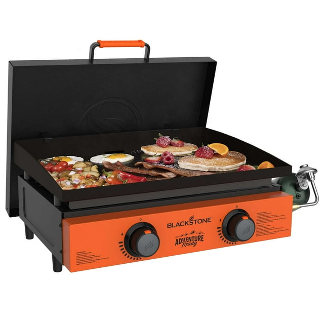 Blackstone Adventure Ready 2Burner 22" Propane Griddle with Hard Cover in Orange