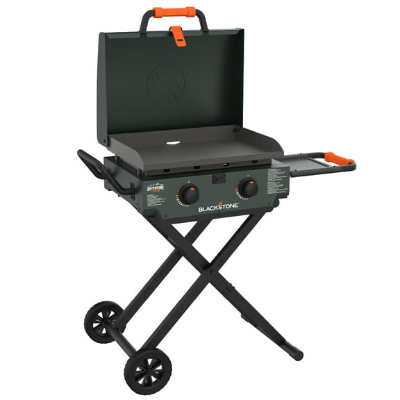 Blackstone Adventure Ready 2-Burner 22" Omnivore Propane Griddle with Flex-Fold Legs in Alpine Green