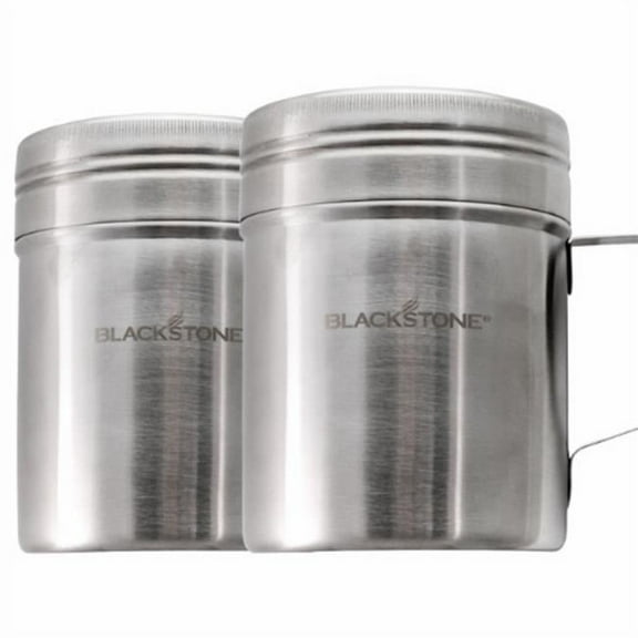 Blackstone Cooking Dredges Stainless Steel Grill Tool Sets, Black - 2 pcs