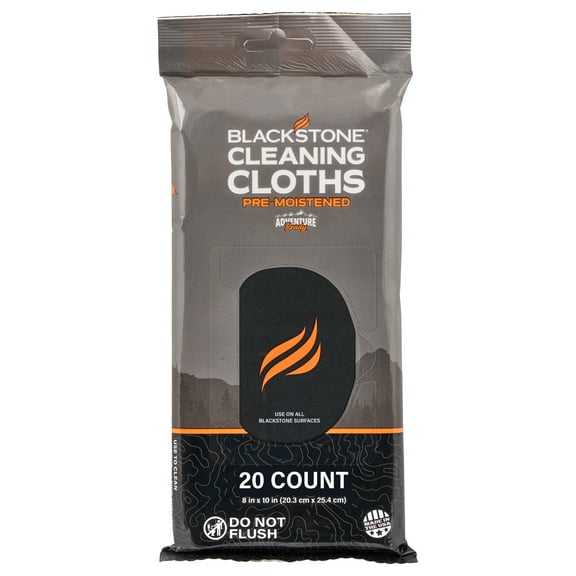 Blackstone Griddle Cleaning Cloths (Pre-Moistened), 20 Count