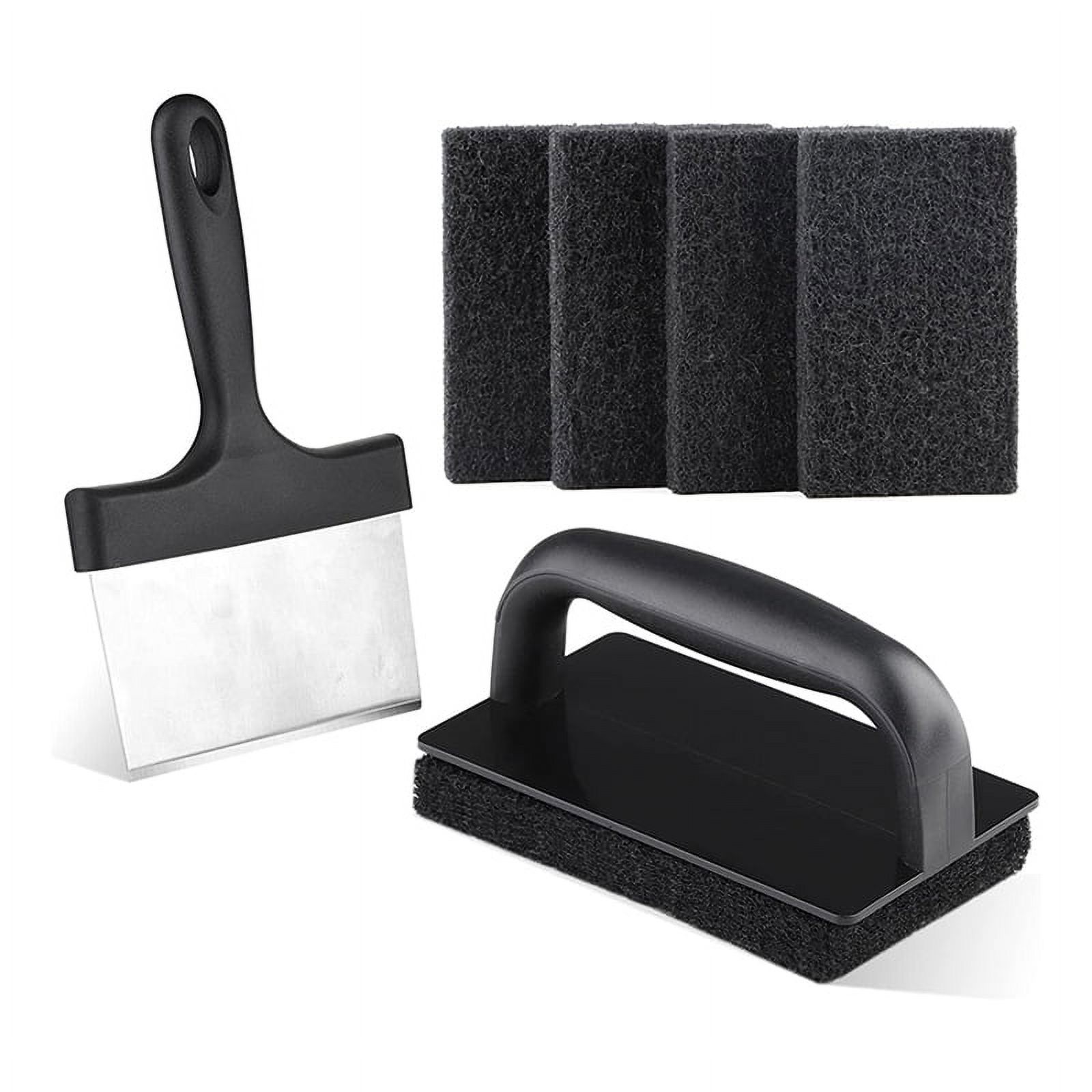 Blackstone Griddle Cleaning Kit Flat Top Scouring Pads with 6In Grill Scraper Non Scratch