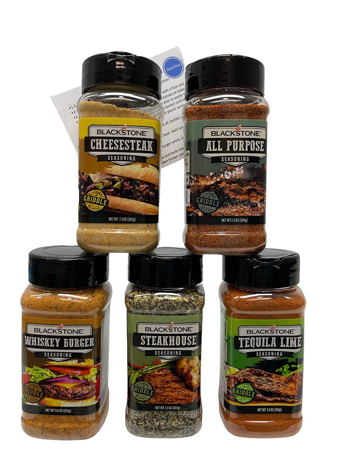 Blackstone Griddle Grill Ultimate Cookout Seasoning Bundle (Whiskey Burger/Steakhouse/Tequila