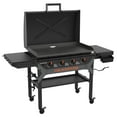 thumbnail image 1 of Blackstone Iron Forged 4 Burner Liquid Propane Outdoor Griddle with Hood Black, 1 of 12