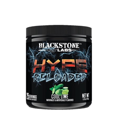Blackstone Labs Hype Reloaded, Cool Lime, 25 Servings Pre-Workout