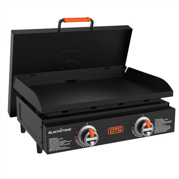Blackstone OTG 22" Tabletop Griddle with Hard Cover, Dual Heating Zones & Piezo Ignition