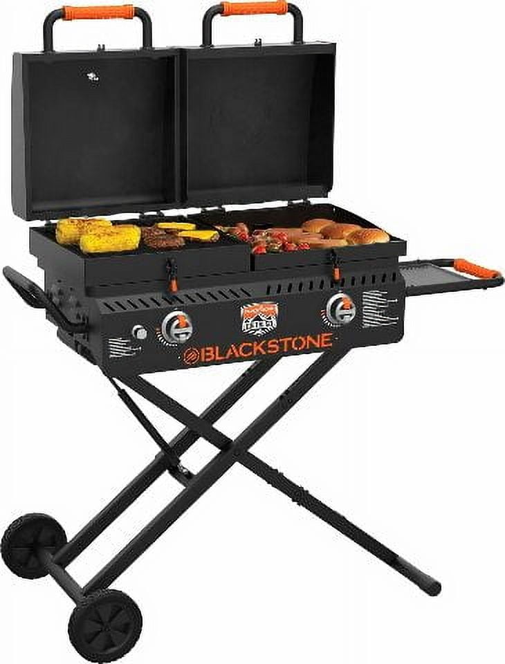 Blackstone 1550 On The Go Scissor Leg Tailgater 17 Griddle 17 Grill Box