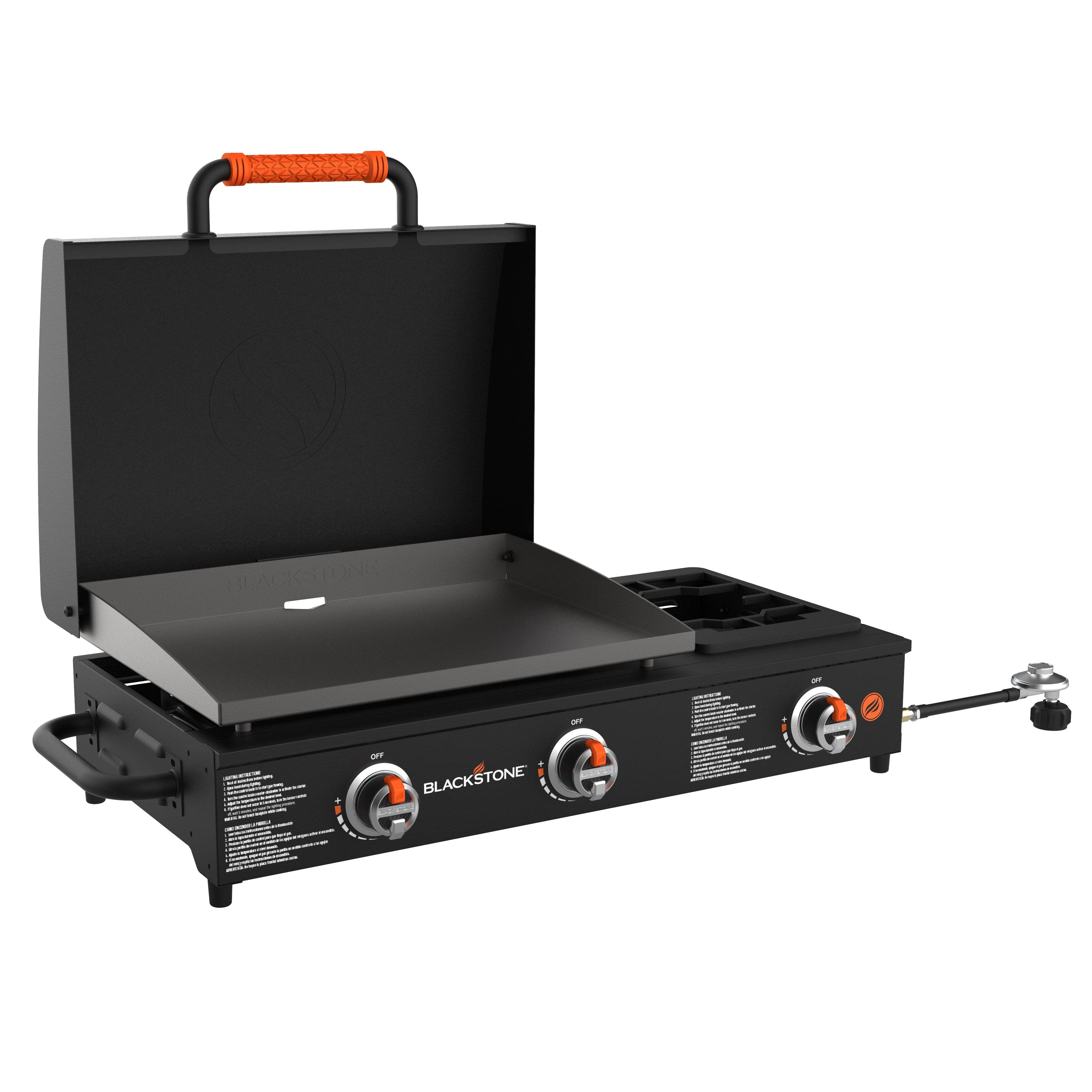 BLACKSTONE ON THE GO グリル Blackstone Portable 22” Table Top Griddle w/ Side Burner and Lid