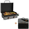 thumbnail image 1 of Blackstone Original 2-Burner 22" Propane Omnivore Tabletop Griddle and Carry Bag Bundle, 1 of 10