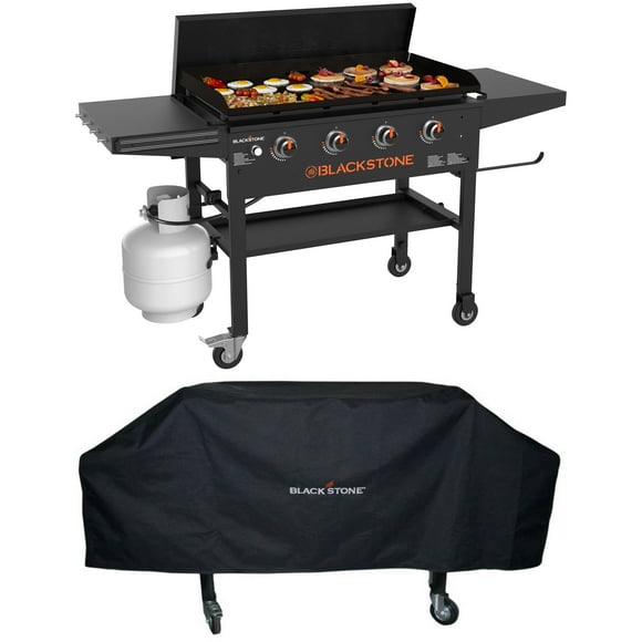 Blackstone Original 4-Burner 36" Propane Omnivore Griddle With Protective Soft Cover