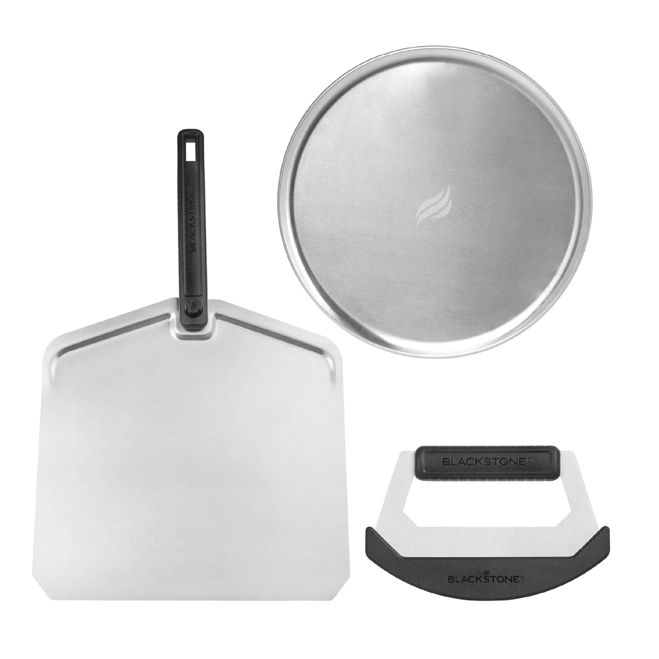 and Kit 3-Piece Tray, Pizza Aluminum Pizza Peel, Cutter, with Blackstone