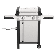 Blackstone Pro Series Outdoor Griddle, 22 Inch 2-Burner Flat Top Grill with Side Shelves, Stainless Steel