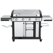 Blackstone Pro Series Outdoor Griddle, 36 Inch XL 4-Burner Flat Top Grill with Cabinet, Stainless Steel