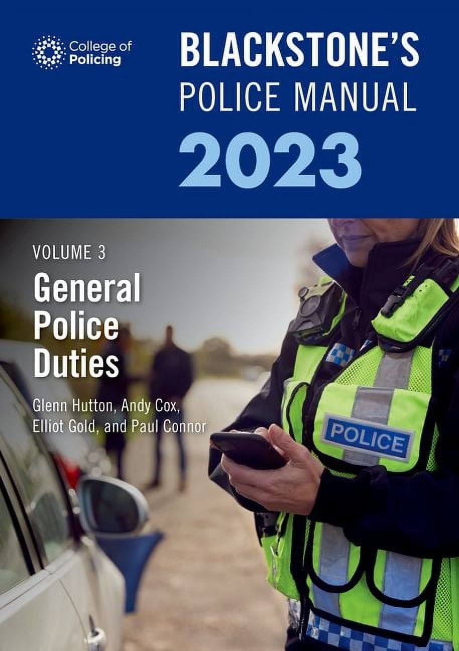 Blackstone's Police Manuals Blackstone's Police Manual Volume 3