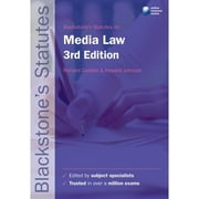 Pre-Owned Blackstone's Statutes on Media Law (Paperback 9780199582419) by Richard Caddell, Howard Johnson