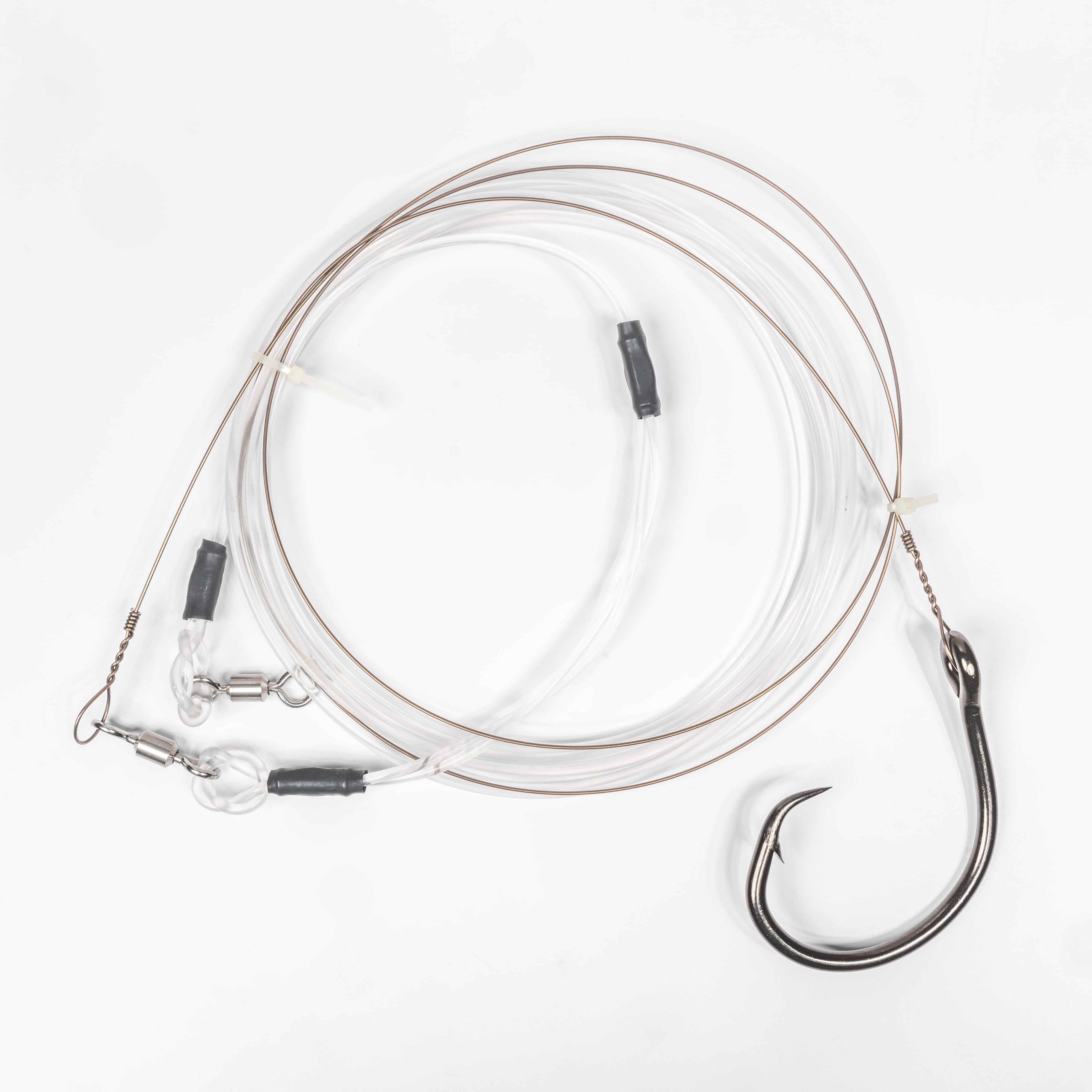 Mustad BlacktipH Monster Shark Rig 16/0 Hook 700lb Monofilament