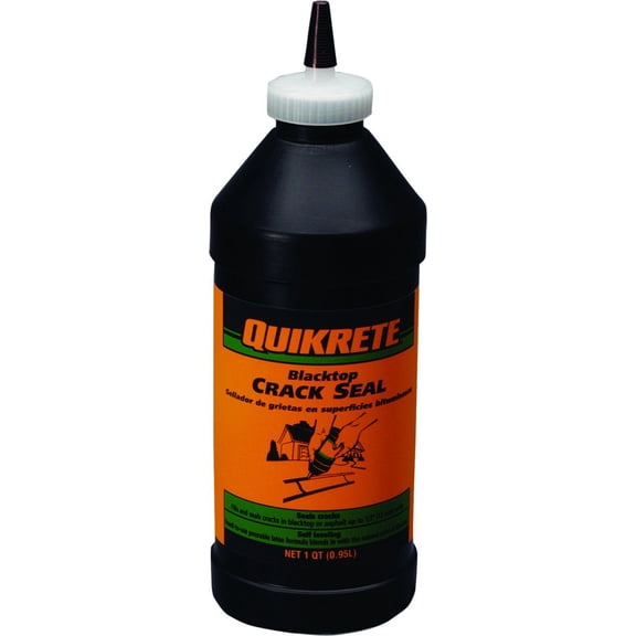 Quikrete Blacktop Crack Sealer - Latex Asphalt Sealant - 1 Qt, Black