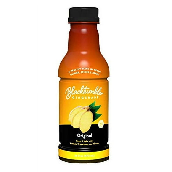 Blacktumbler Gingerade - 16 Oz. Each - Non Carbonated Ginger Drink 6 Pack Made with Pure Ginger Juice Real Herbs & Spices, Also Used as a Mixer (Original)