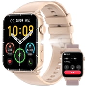 Blackview 1.91-inch Womens Smartwatch with Answer/Make Calls/100+ Sports Modes/Message Reminder/IP68 Waterproof,fits for Android iPhone Devices,Pink