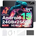 thumbnail image 1 of Blackview 11" Android 14 Tablet 256GB 2K Google GMS Computer Tablets for Learning with Case, Tab 9 Wifi, Gray, 1 of 9